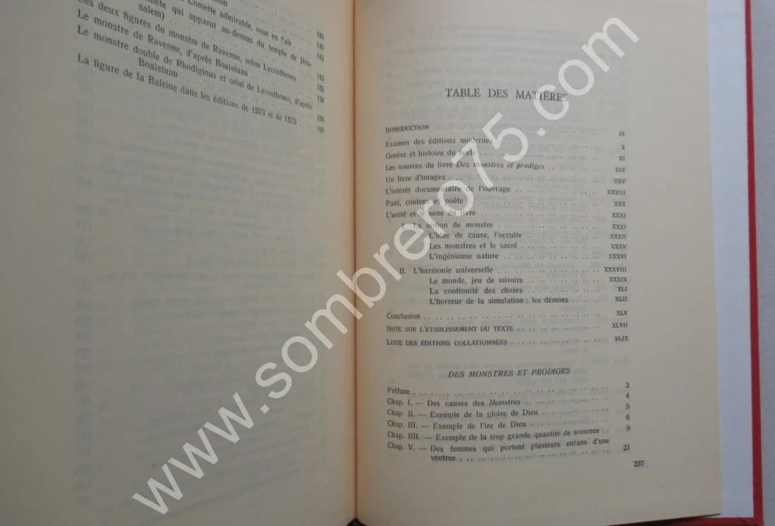 Des Monstres et Prodiges. Edition critique et commentée. - Jean CEARD - Image 5