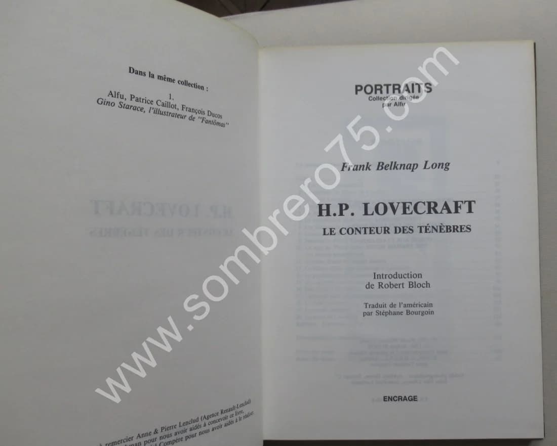 H. P. LOVECRAFT - Le Conteur des Ténèbres. Franck Belknap Long - Image 4