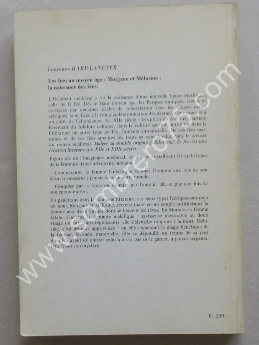 Les Fées au Moyen Age. Morgane et Mélusine. L. HARF-LANCNER - Image 8