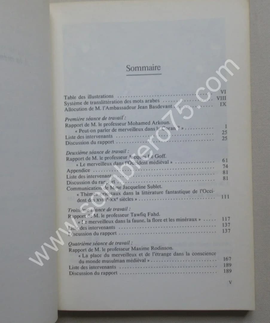 L'Etrange et le Merveilleux dans l'Islam Médiéval. Actes du Colloque tenu au Collège de France à Paris, en mars 1974 - Image 4