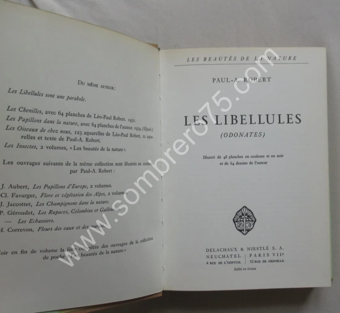 Les Libellules (Odonats). Paul A. ROBERT - Image 3
