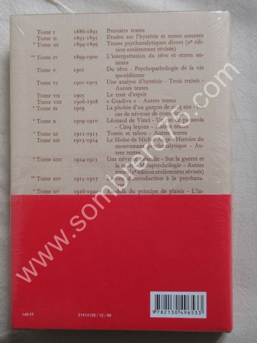 Oeuvres Complètes Psychanalyse IX 1908-1909. Sigmund FREUD - Image 3