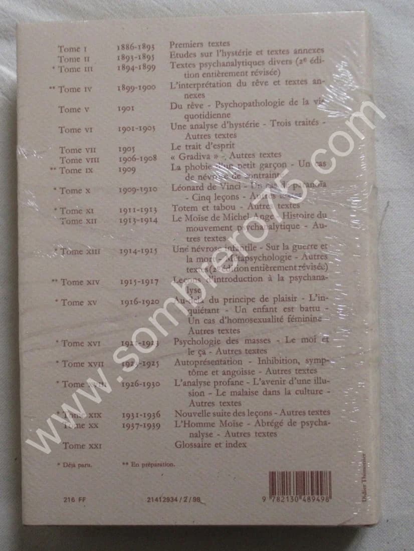 Oeuvres Complètes Psychanalyse XI 1911-1913. Sigmund FREUD - Image 3