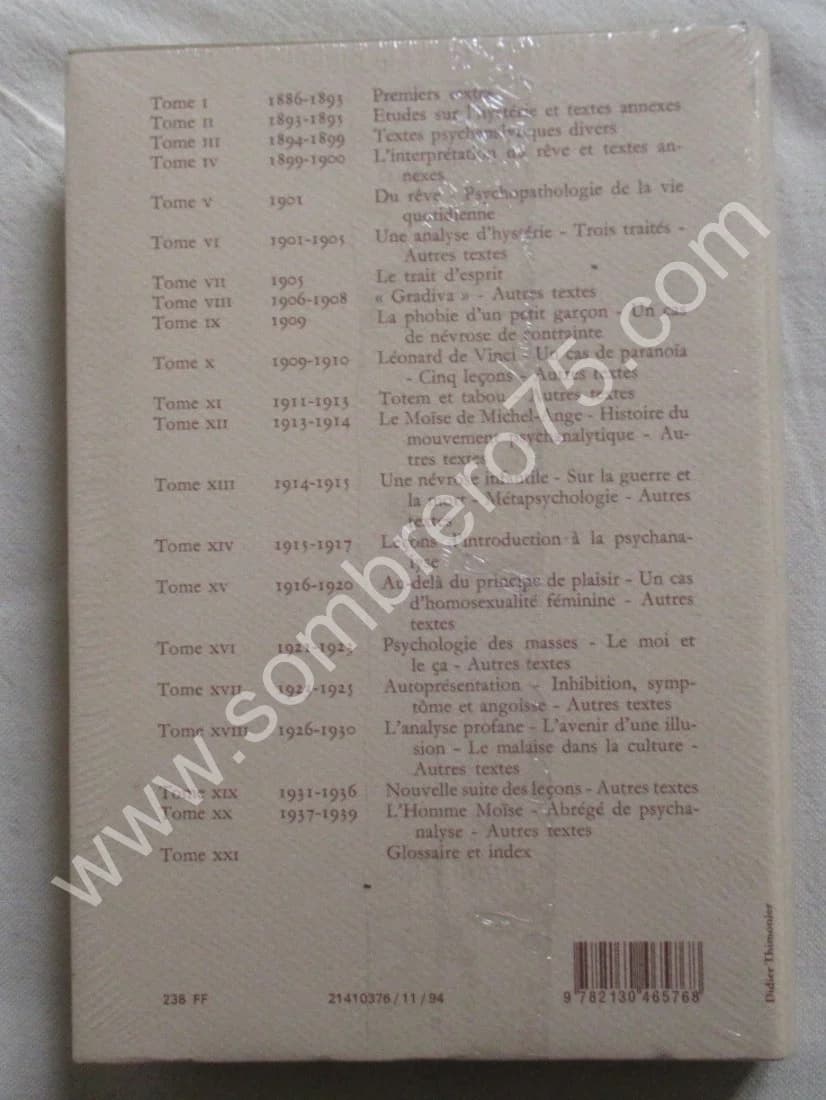 Oeuvres Complètes Psychanalyse XVIII. 1926-1930. Sigmund FREUD - Image 3