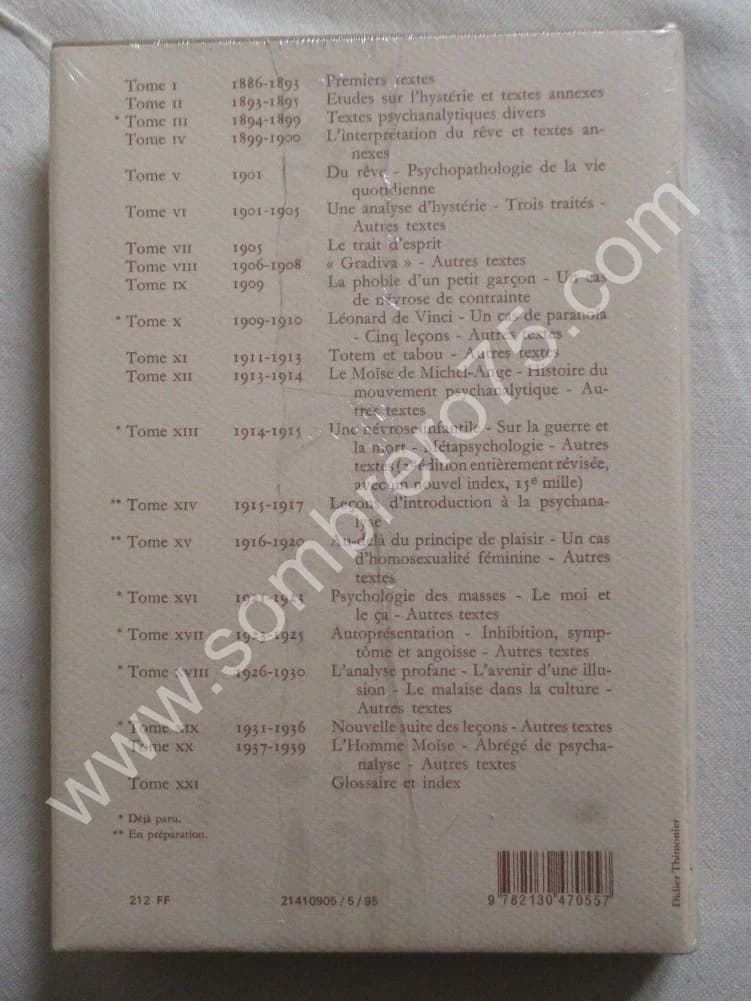 Oeuvres Complètes Psychanalyse XIX 1931-1936. Sigmund FREUD - Image 3