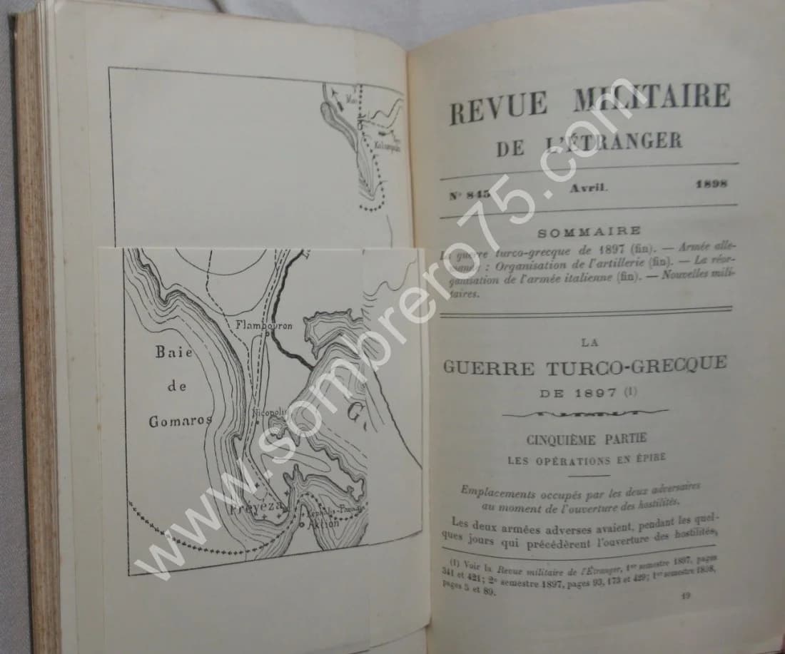 Guerre Turco Grecque 1897. Revue Militaire de l'Etranger (8 numéros) - Image 4
