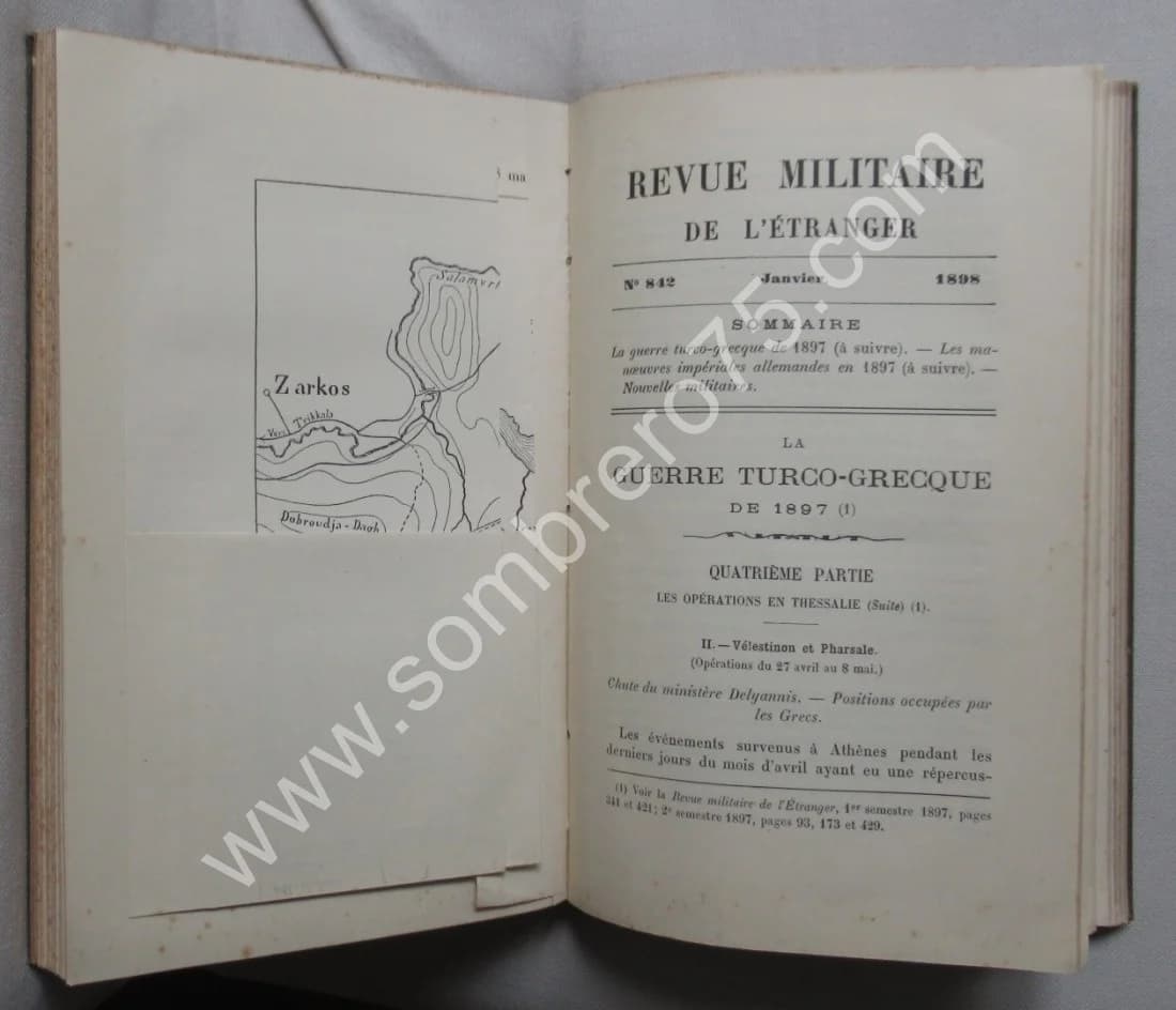 Guerre Turco Grecque 1897. Revue Militaire de l'Etranger (8 numéros) - Image 6
