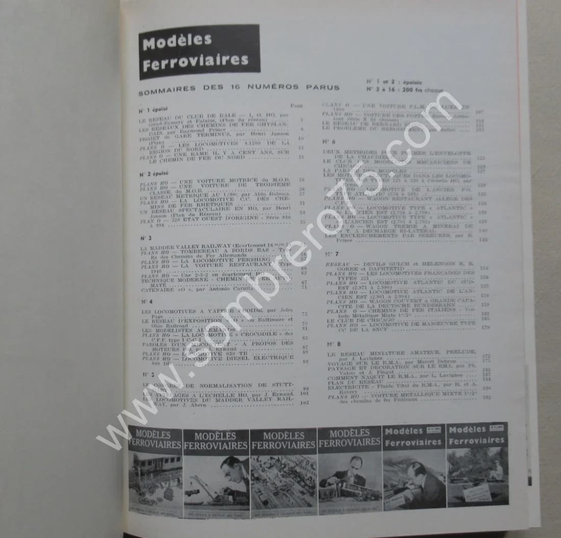 Modèles Ferroviaires des Réseaux à l'échelle, des plans... 1950 à 1953 : 16 Numéros - Image 15