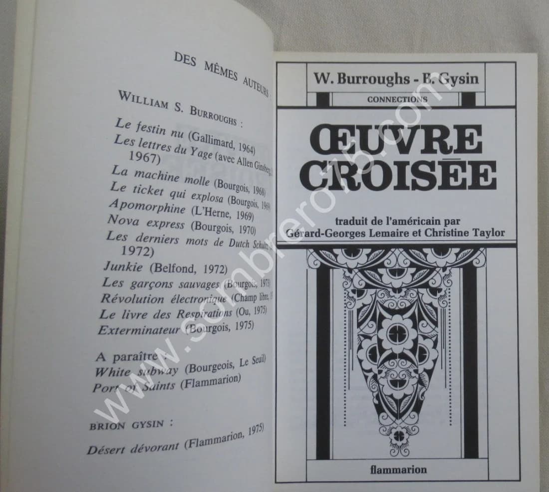 Oeuvre Croisée. W. BURROUGHS -B. GYSIN - Image 3