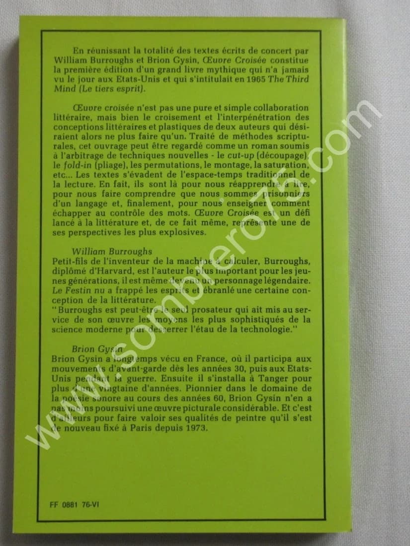 Oeuvre Croisée. W. BURROUGHS -B. GYSIN - Image 7