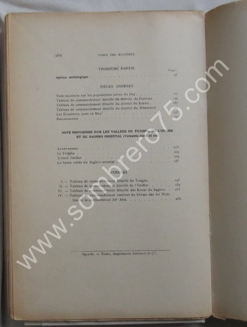 Tribus Berbères Tome II. Villes et Tribus du Maroc. Lt SPILLMANN. Envoi - Image 9