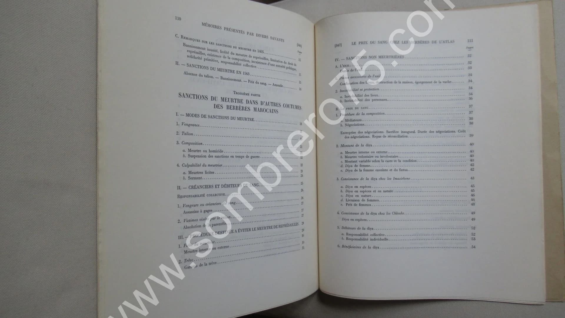 Le Prix du Sang chez les Berbères de l'Atlas. Tome XV. 2e Partie. JACQUES MEUNIE - Image 11