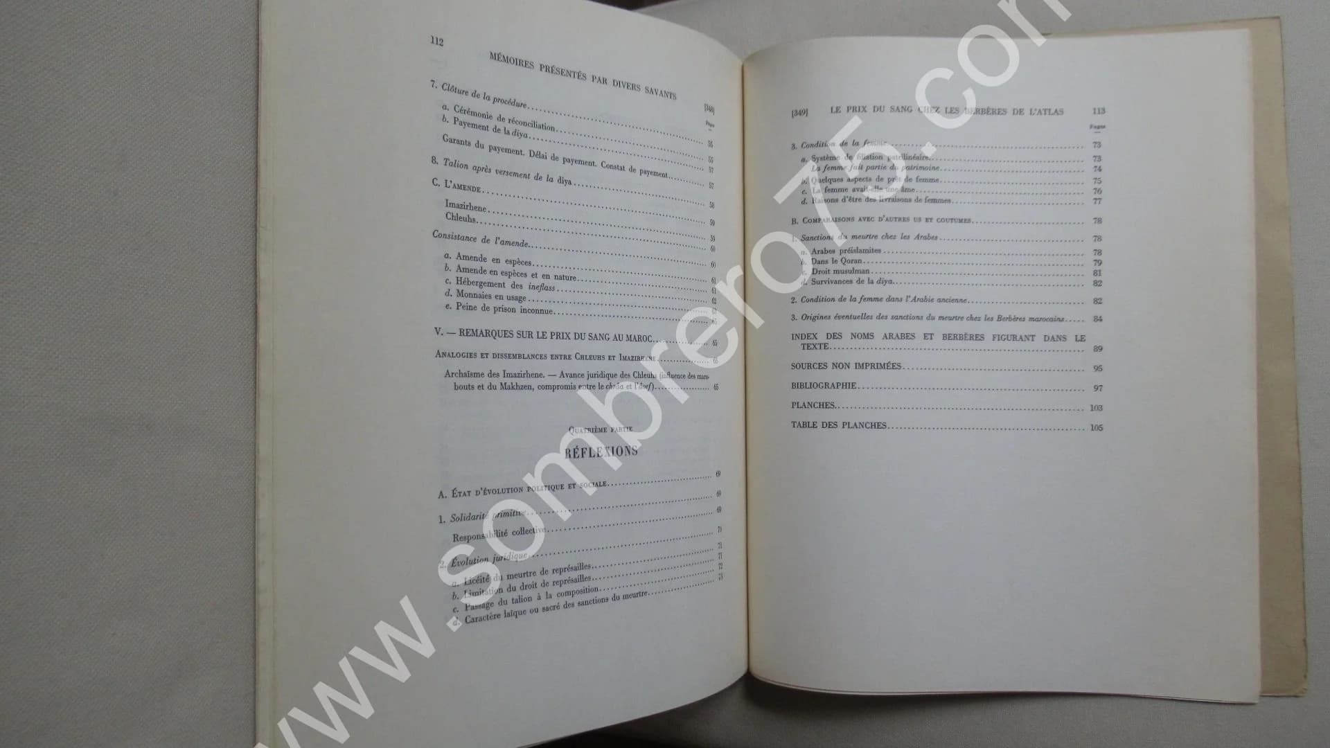 Le Prix du Sang chez les Berbères de l'Atlas. Tome XV. 2e Partie. JACQUES MEUNIE - Image 12