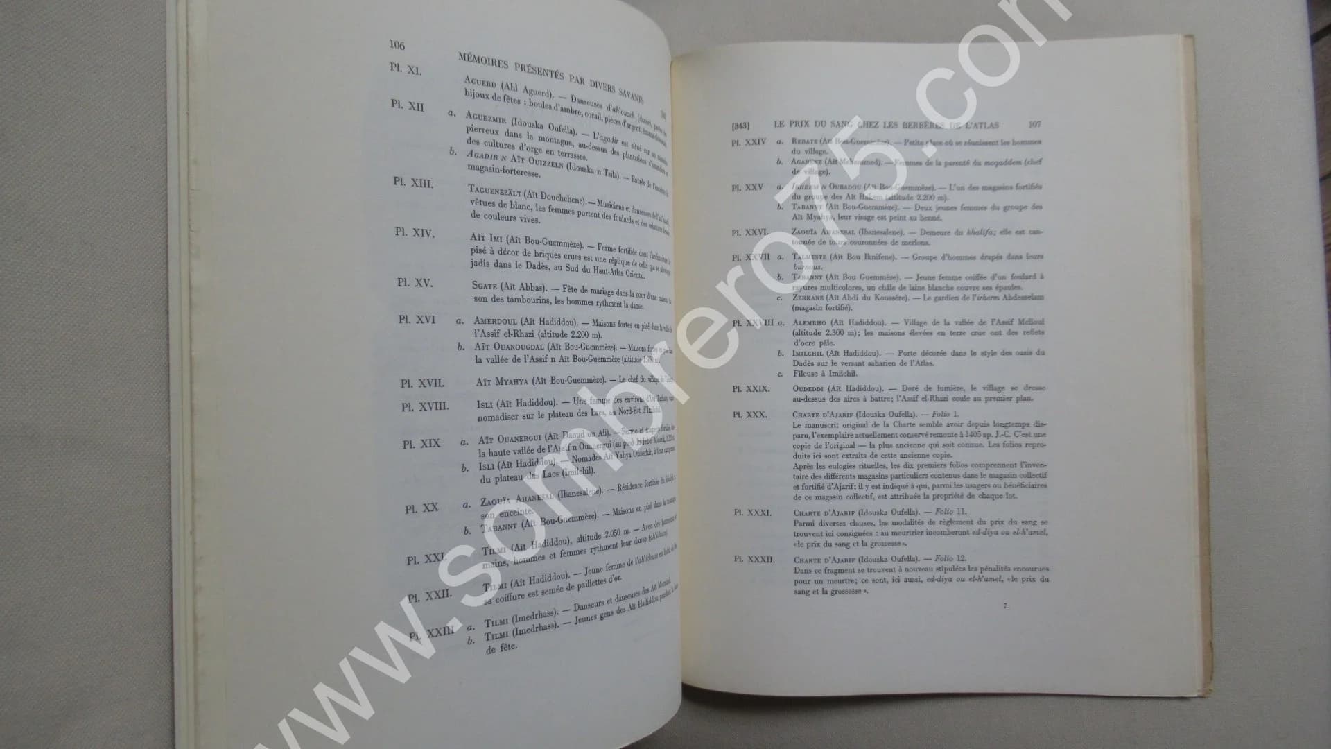 Le Prix du Sang chez les Berbères de l'Atlas. Tome XV. 2e Partie. JACQUES MEUNIE - Image 9