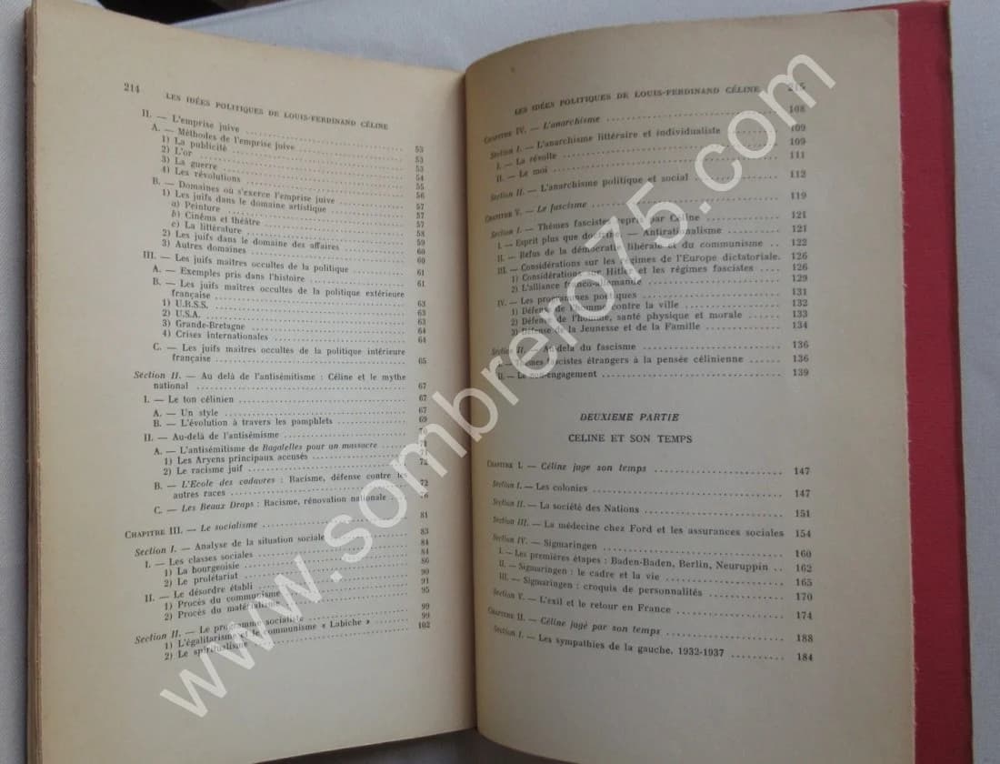 Les Idées Politiques de Louis Ferdinand CELINE. Jacqueline MORAND - Image 5