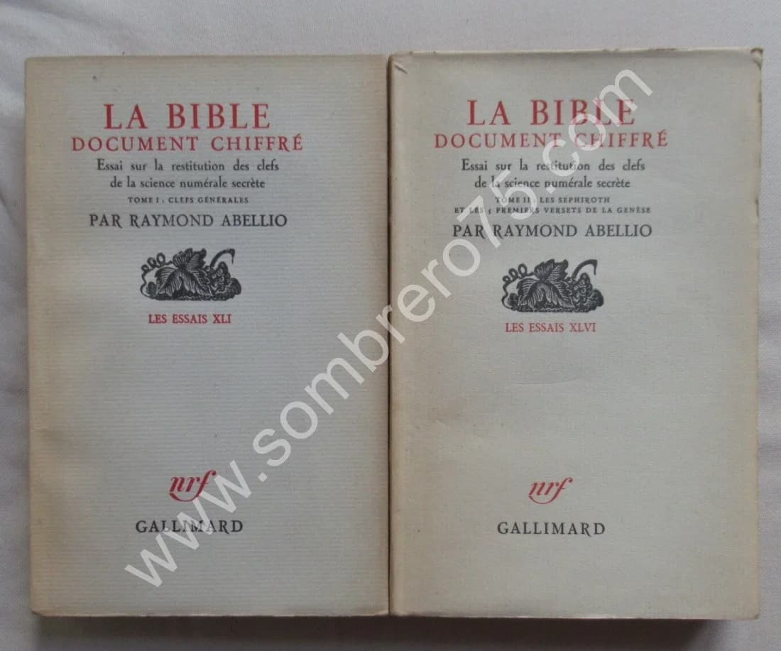 La Bible Document Chiffré. - 2 Tomes