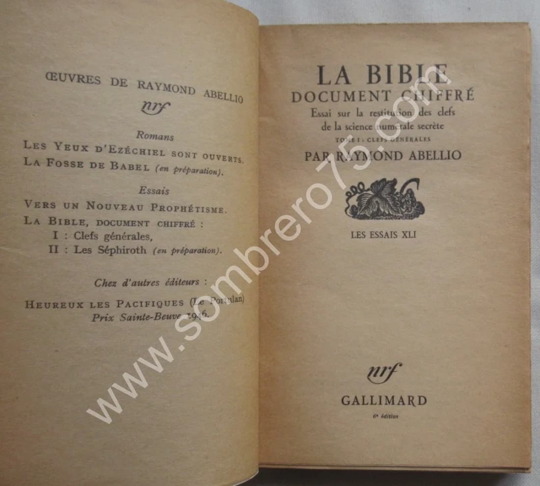 La Bible Document Chiffré. - 2 Tomes - Image 3