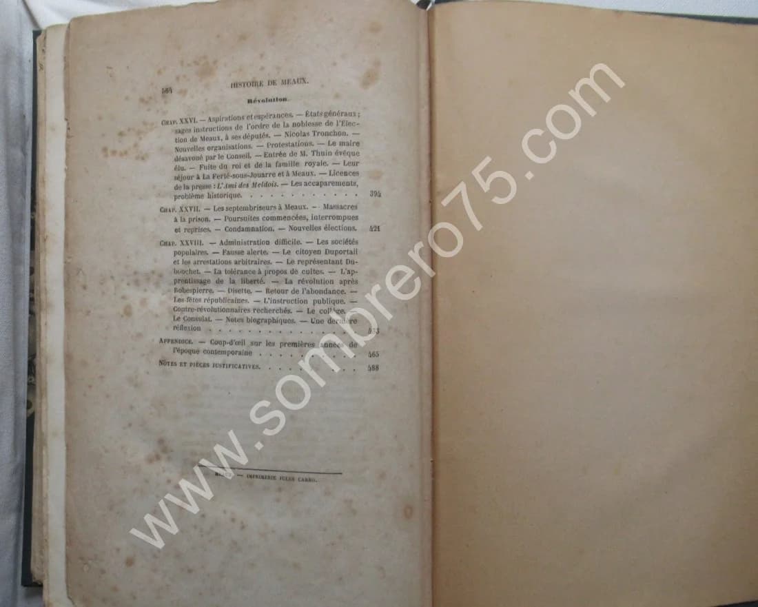 Histoire de Meaux et du Pays Meldois. A. CARRO. 1865. E.O - Image 8