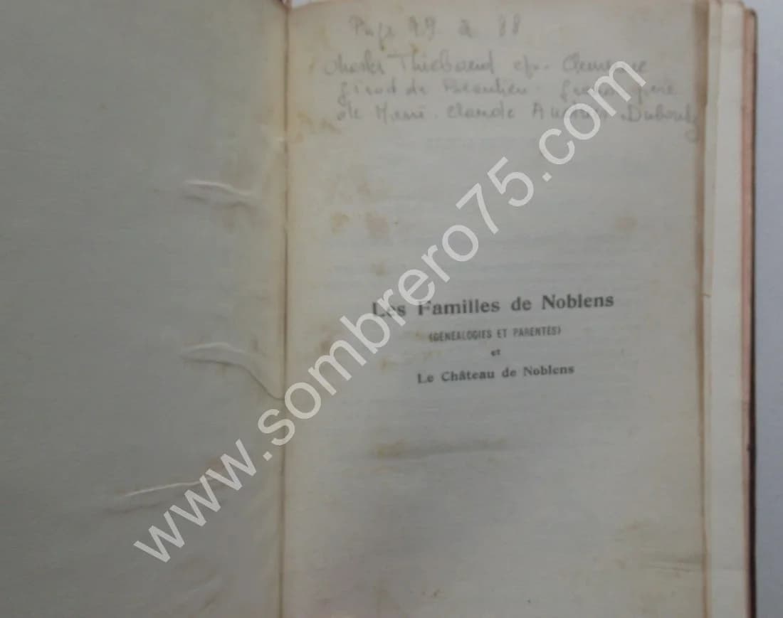 Les Familles de Noblens et le Château de Noblens. 1925 - Image 7