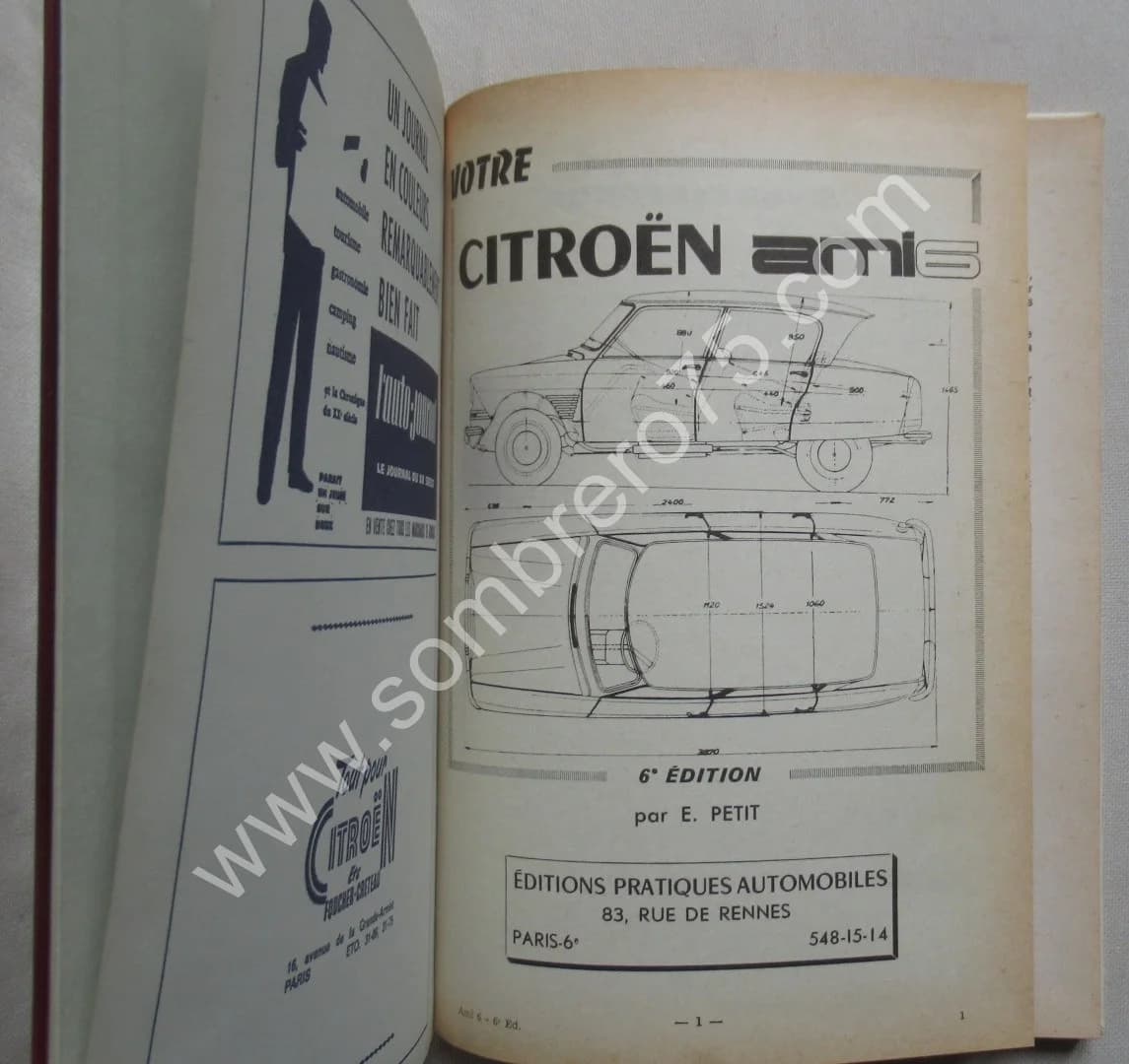 Votre Ami 6 Citroën. Guide technique et pratique Complet. 1970 - Image 3