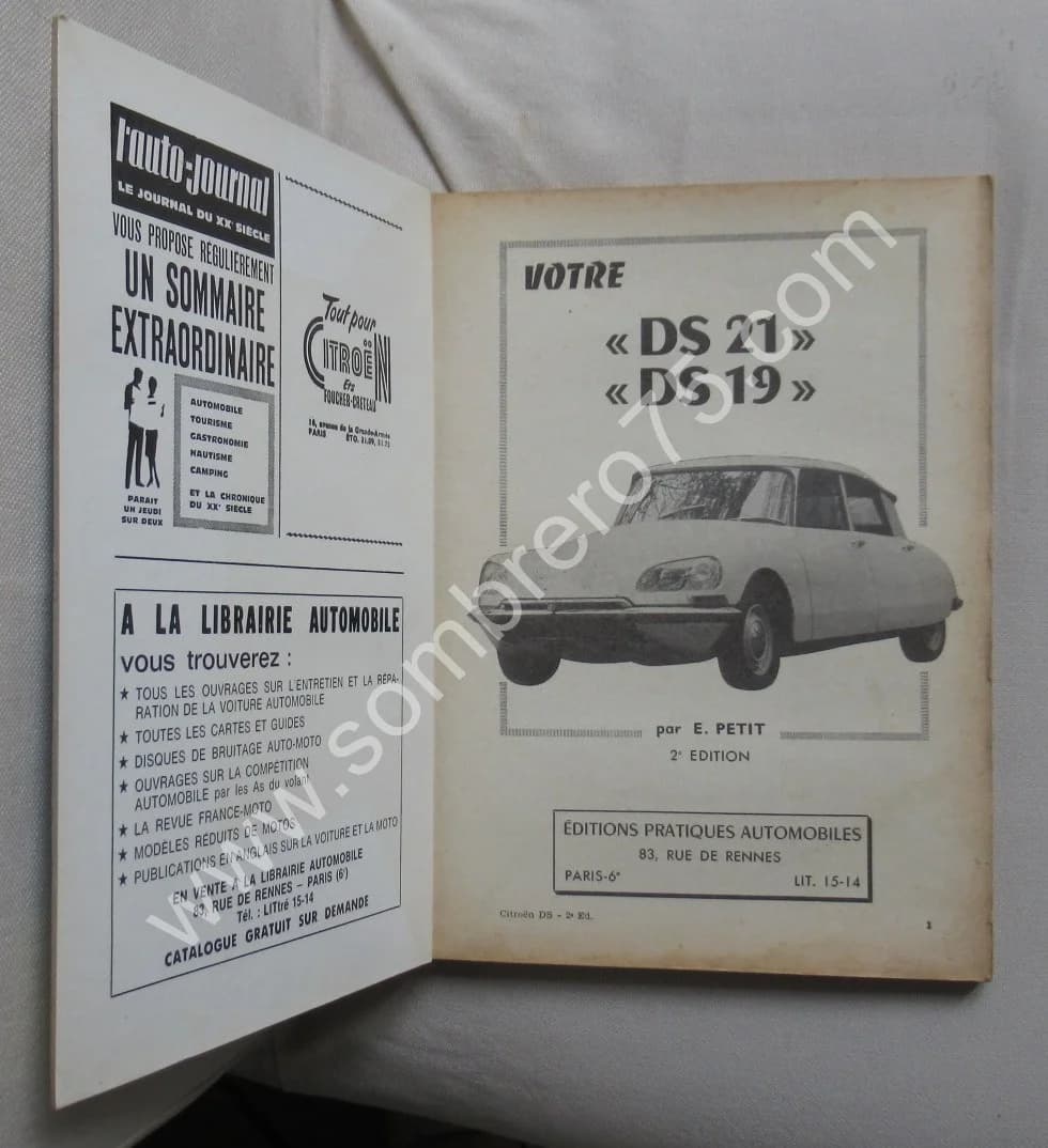 Votre Citroën ds 19 / 21. Guide technique et pratique COMPLET - Image 2