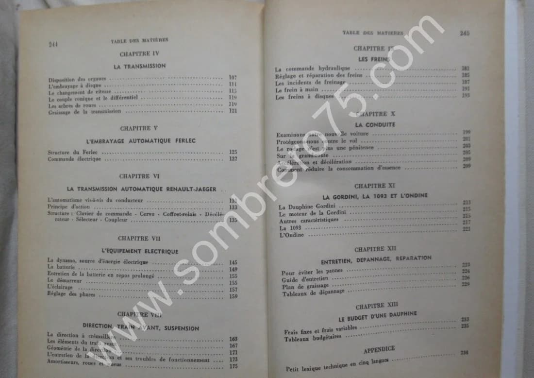 La Dauphine tous les modèles Gordini 1093 Ondine. 1968. R GUERBER - Image 6