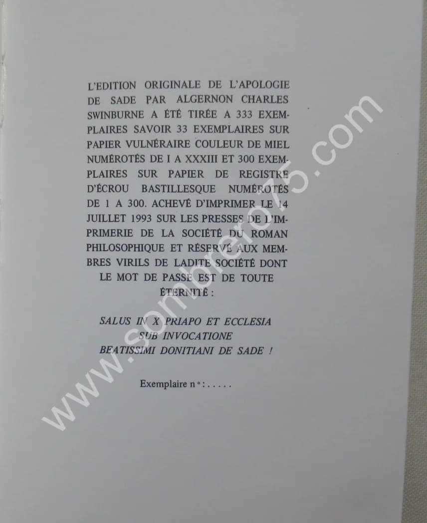 Apologie de Sade. Algernon Charles SWINBURNE - Image 8