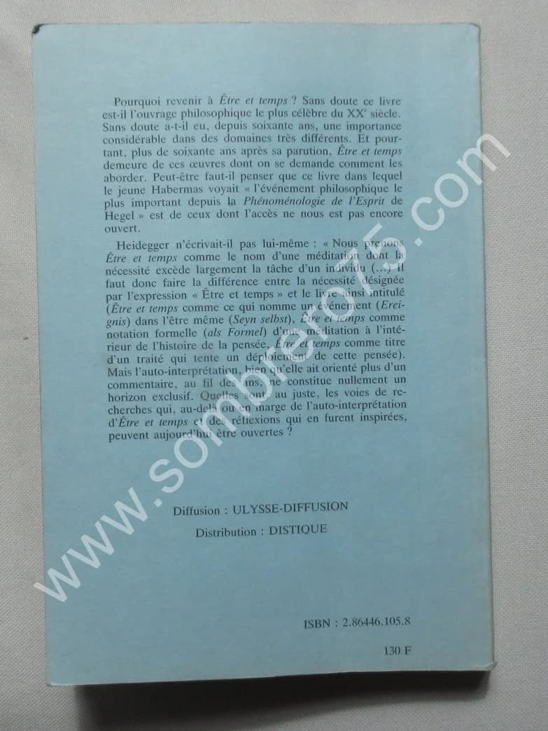 Être et Temps - Questions de méthode et voies de recherche - Image 7