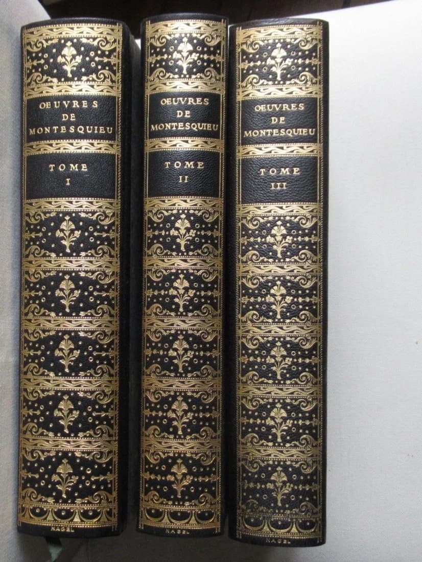 Oeuvres Complètes de Montesquieu- 3 Tomes