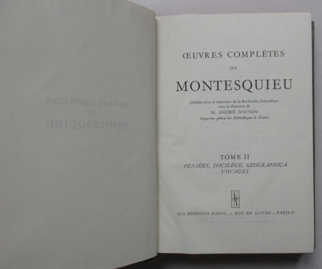 Oeuvres Complètes de Montesquieu- 3 Tomes - Image 4