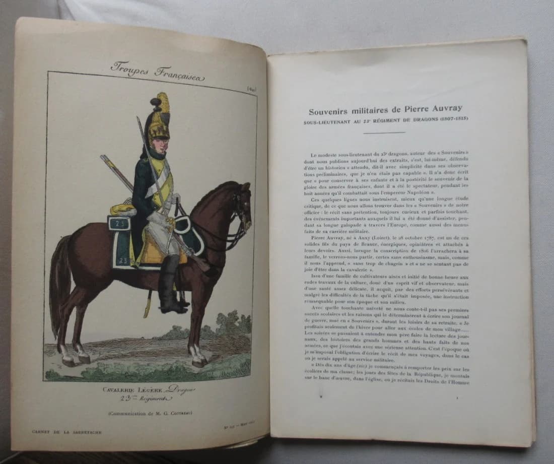 Souvenirs Militaires de Pierre Auvray d'Auxy 1807-1815 - Image 3