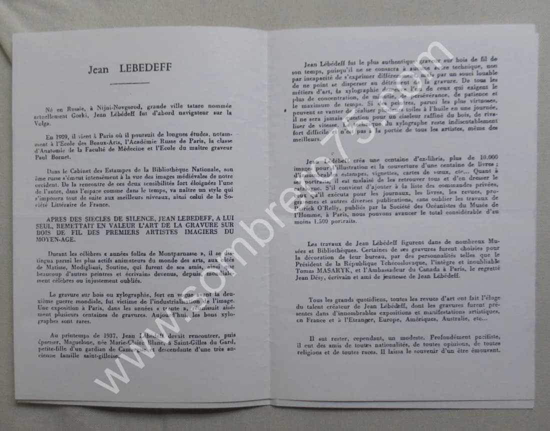 Jean LEBEDEFF Créateur d'Images.. E.O. 1984 - Image 10