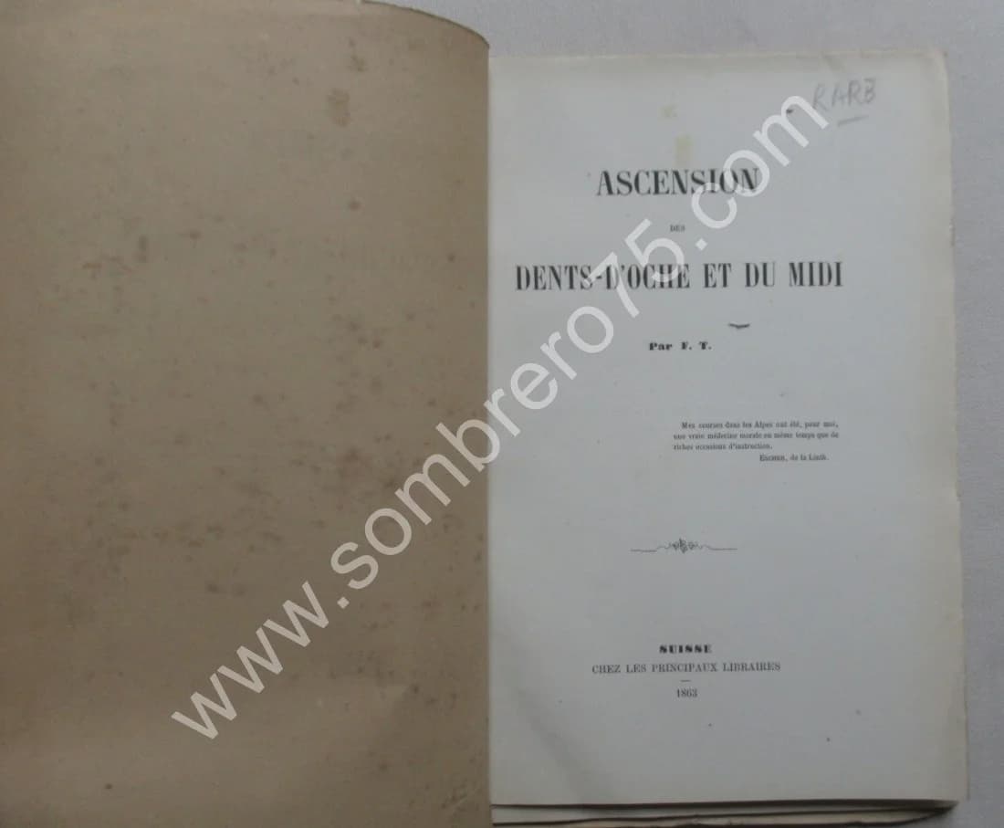 Ascension des Dents-d'Oche et du Midi par. 1863 - Image 4