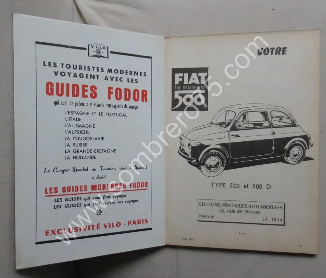 Votre Fiat 500 la nuova. Type 500 et 500 D. Guide technique et pratique - Image 3