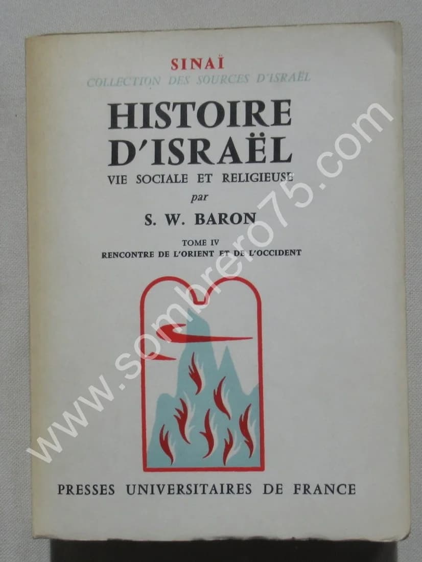 Histoire d'Israël Vie Sociale et Religieuse. 5 Tomes. S. W. BARON - Image 11