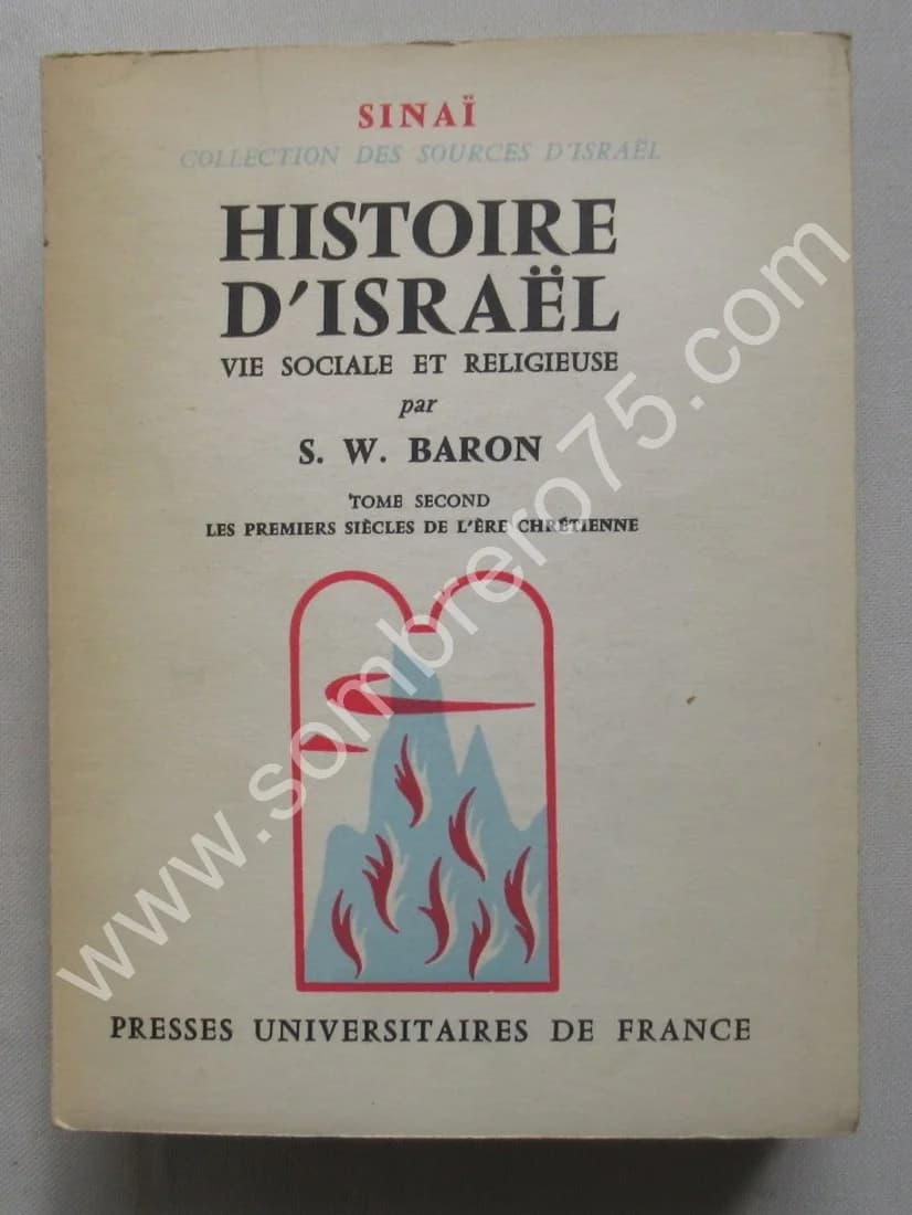 Histoire d'Israël Vie Sociale et Religieuse. 5 Tomes. S. W. BARON - Image 5
