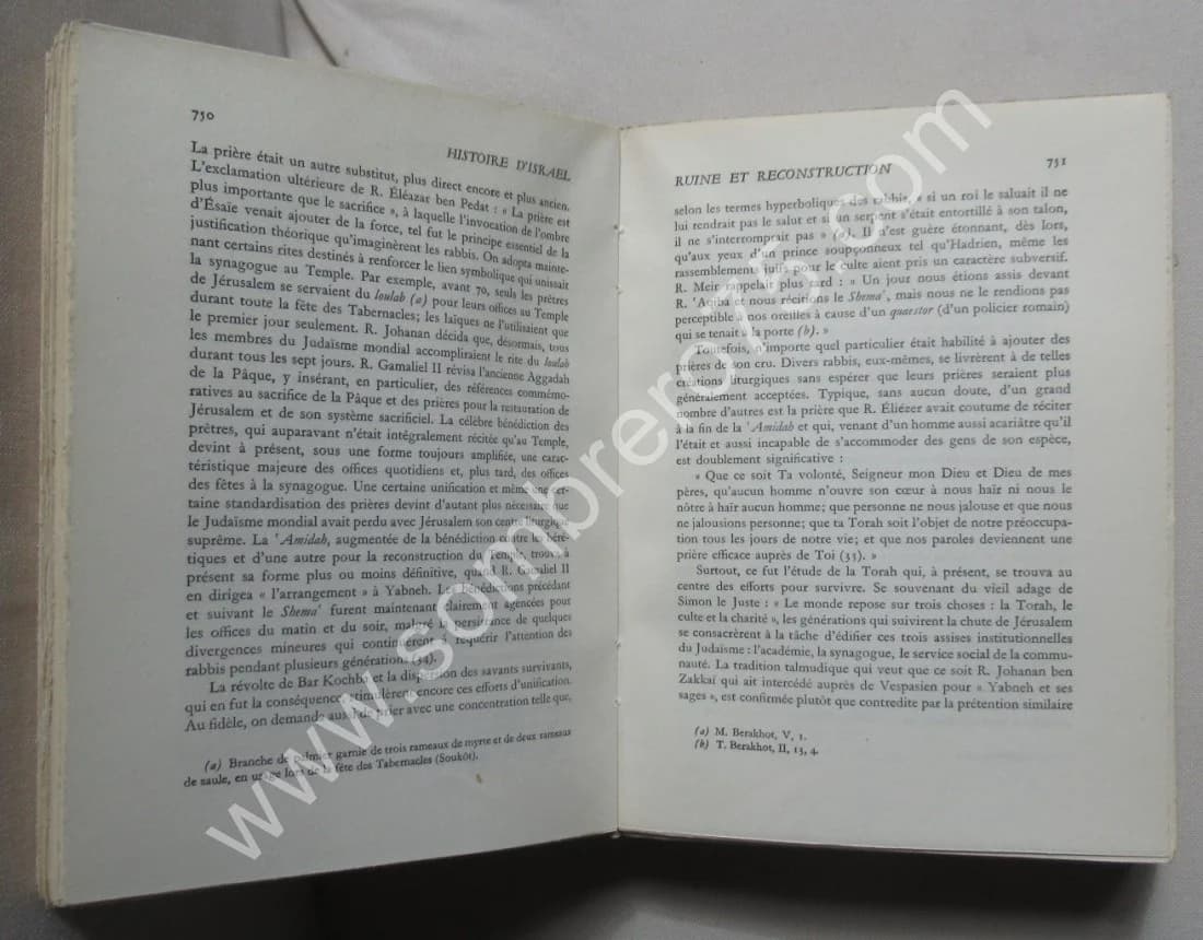 Histoire d'Israël Vie Sociale et Religieuse. 5 Tomes. S. W. BARON - Image 7