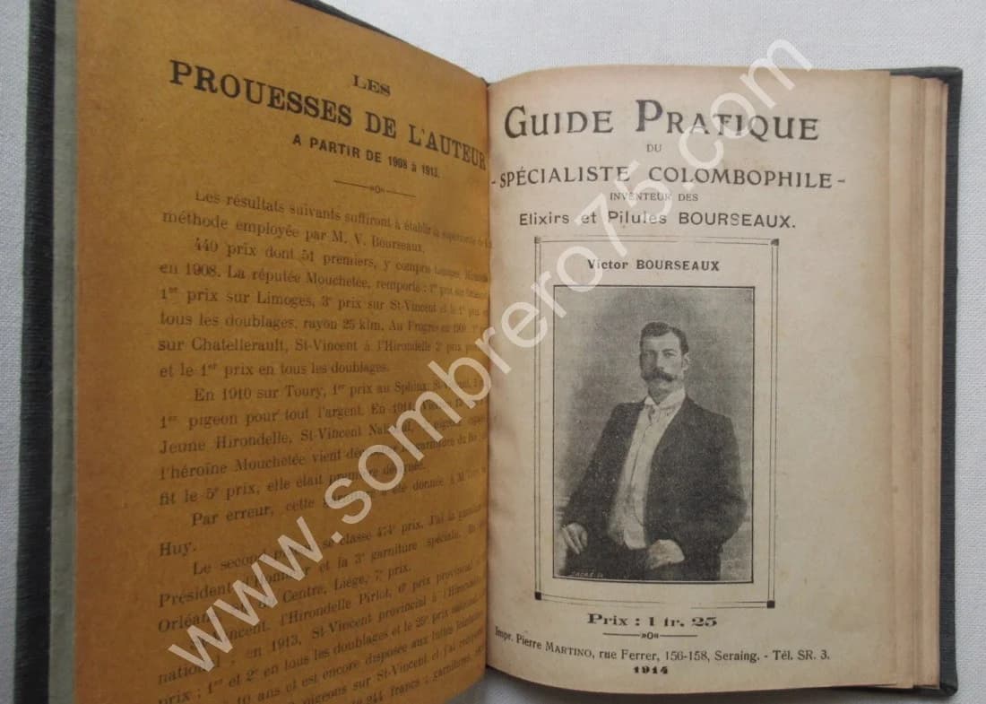 Guide Pratique du Spécialiste Colombophile. 1914 - Image 3