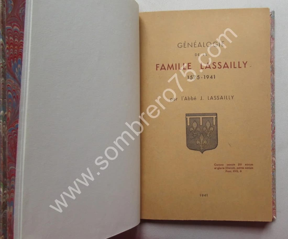 Généalogie de la Famille Lassailly 1575-1941 par l'Abbé J. LASSAILLY - Image 3