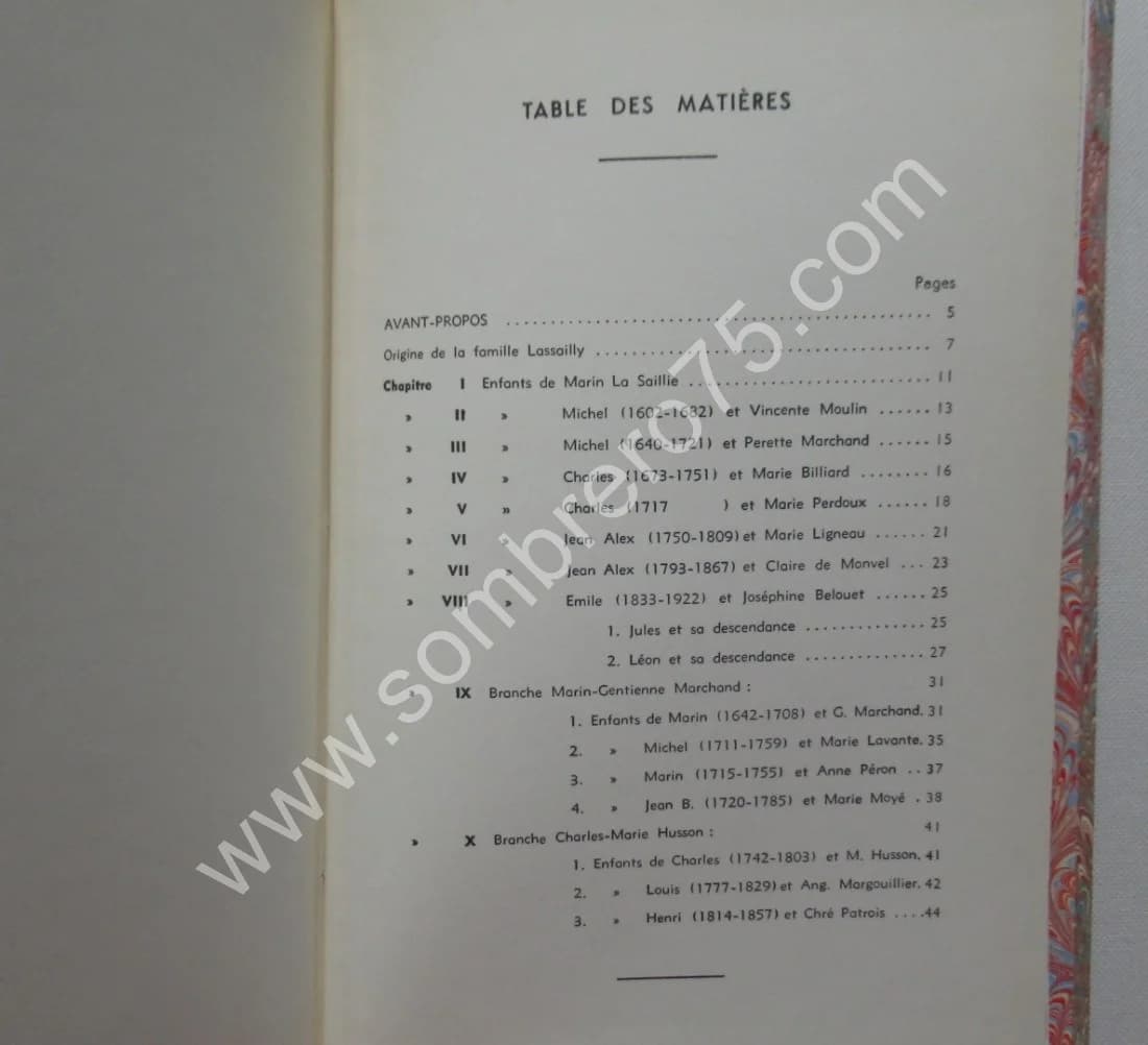 Généalogie de la Famille Lassailly 1575-1941 par l'Abbé J. LASSAILLY - Image 8