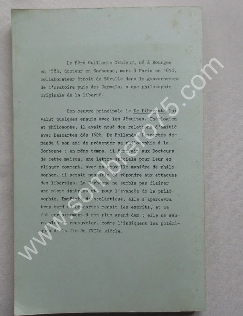 Un Oratarien ami de Descartes Guillaume Gibieuf - Image 8