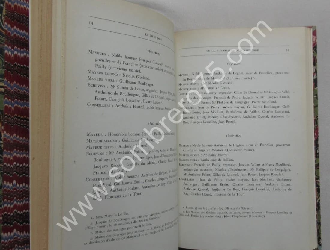 Armorial des Maires Ville de Montreuil sur Mer. G. de LHOMEL - Image 5