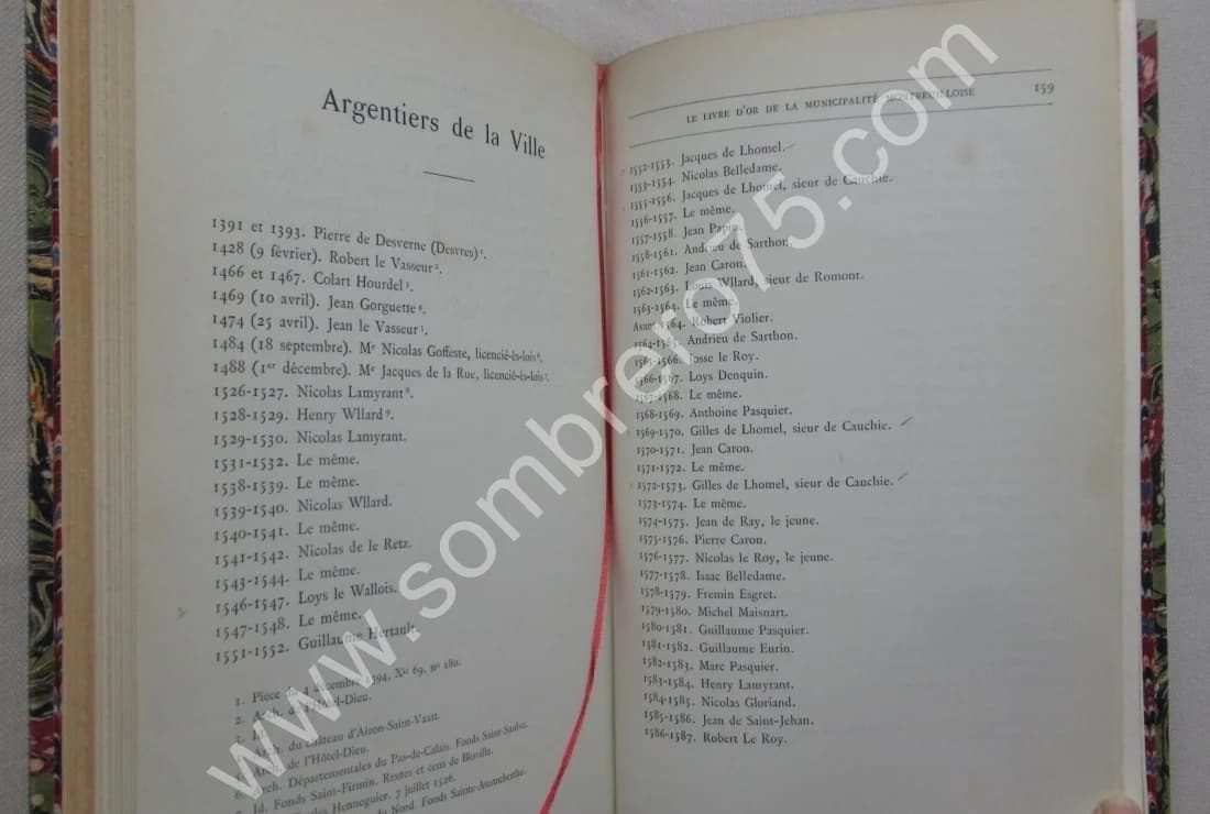 Armorial des Maires Ville de Montreuil sur Mer. G. de LHOMEL - Image 6