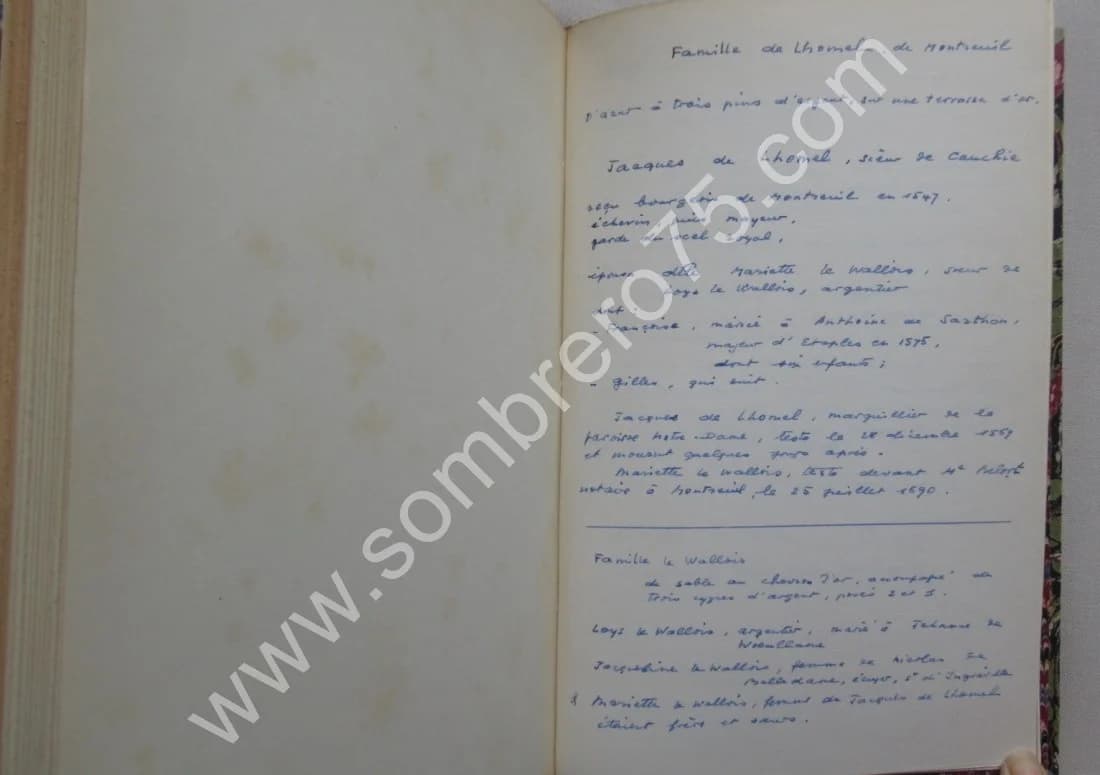 Armorial des Maires Ville de Montreuil sur Mer. G. de LHOMEL - Image 8