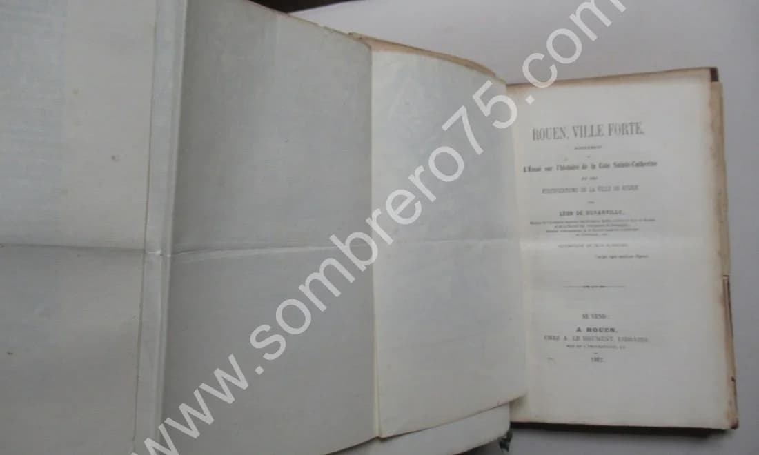 Rouen, Ville Forte. L'Essai sur l'Histoire de la Côte Ste Catherine. L de DURANVILLE - Image 5