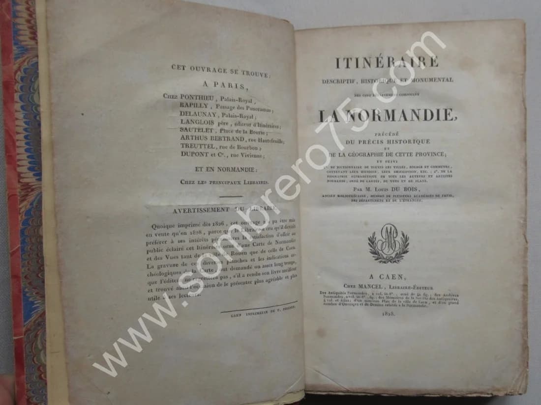 Itinéraire des Cinq Départements composant la Normandie. L. DU BOIS 1928 - Image 3