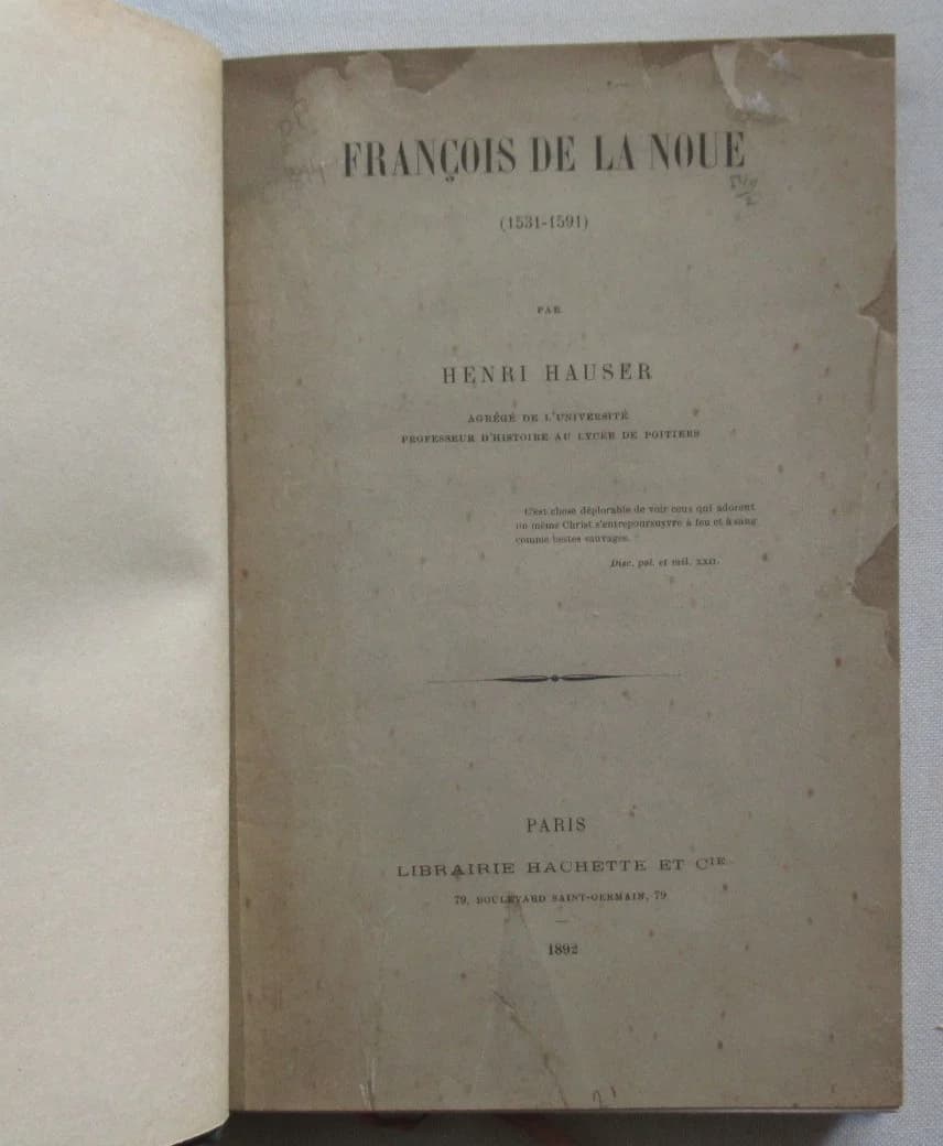 François de la Noue (1531-1591). 1892 - Image 2