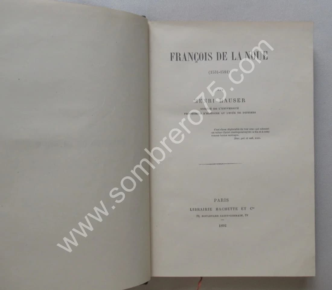 François de la Noue (1531-1591). 1892 - Image 3