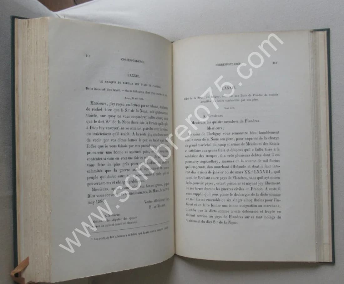 Correspondance de François de la Noue. Ph KERVYN DE VOLKAERSBEKE - Image 4