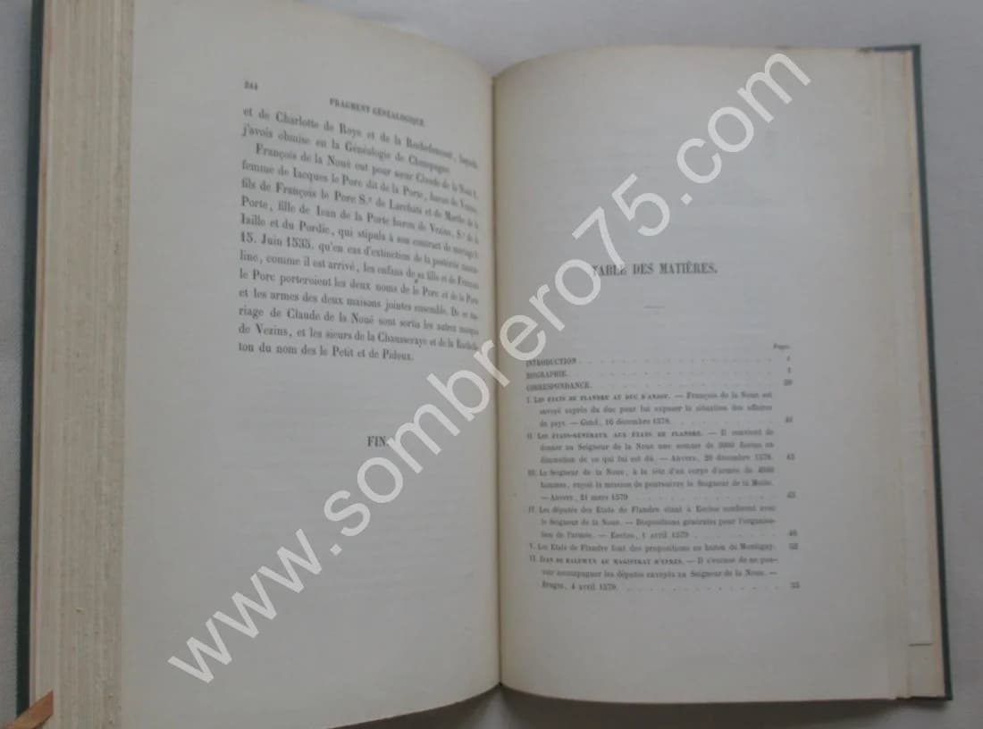 Correspondance de François de la Noue. Ph KERVYN DE VOLKAERSBEKE - Image 5